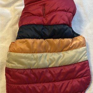 Top Paw Dog Burgundy Puffer Jacket size small